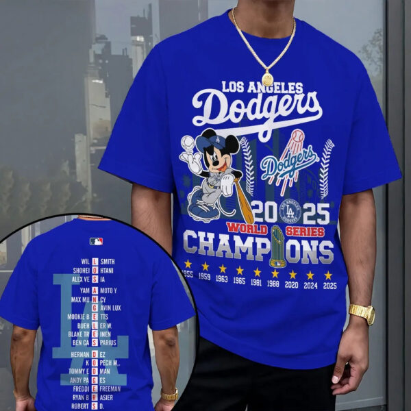 Dodgers World Series Merch 2025 Los Angeles Dodgers 2025 World Series Champions T-Shirt Fan Merch-1