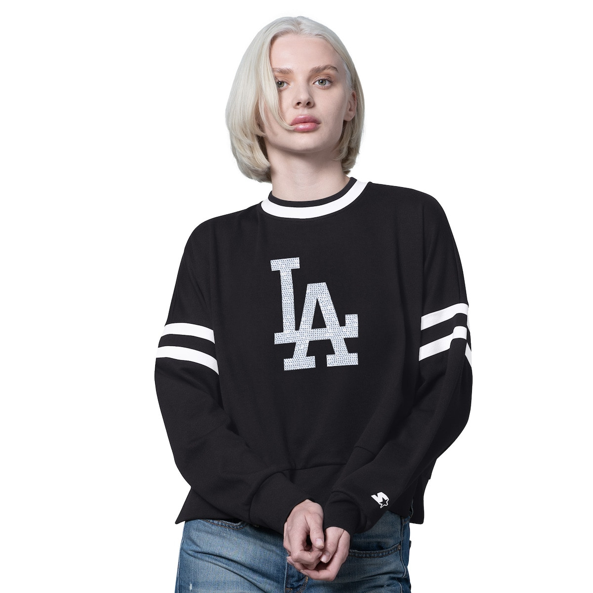 Dodgers World Series Merch 2025 Los Angeles Dodgers Black Sweatshirt Presents For Baseball Fans-1