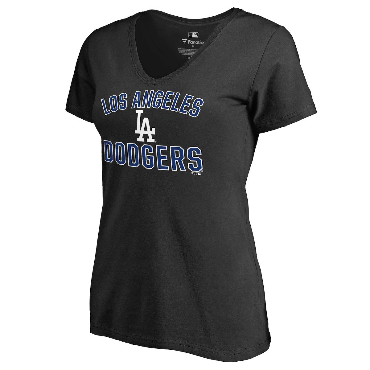 Dodgers World Series Merch 2025 Los Angeles Dodgers Black Team Victory Arch V-Neck T-Shirt-1
