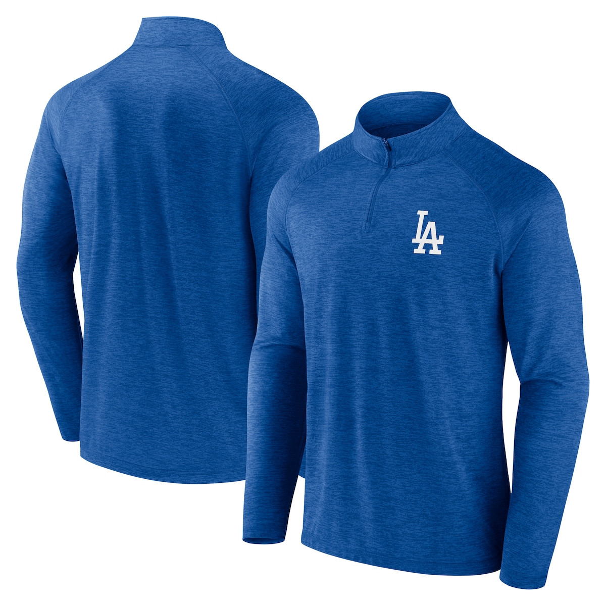Dodgers World Series Merch 2025 Los Angeles Dodgers Fanatics Royal Quarter Zip Jacket-1