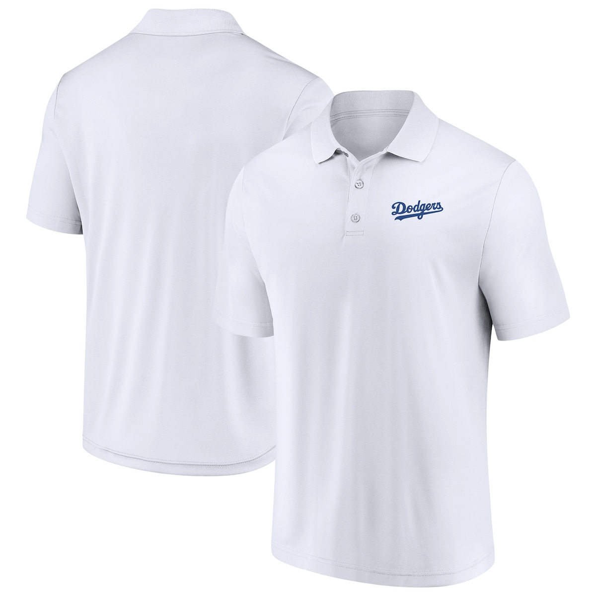 Dodgers World Series Merch 2025 Los Angeles Dodgers Fanatics White Component Polo Shirt-1