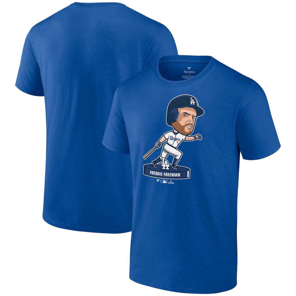 Dodgers World Series Merch 2025 Los Angeles Dodgers Freddie Freeman Bobblehead T-Shirt-1