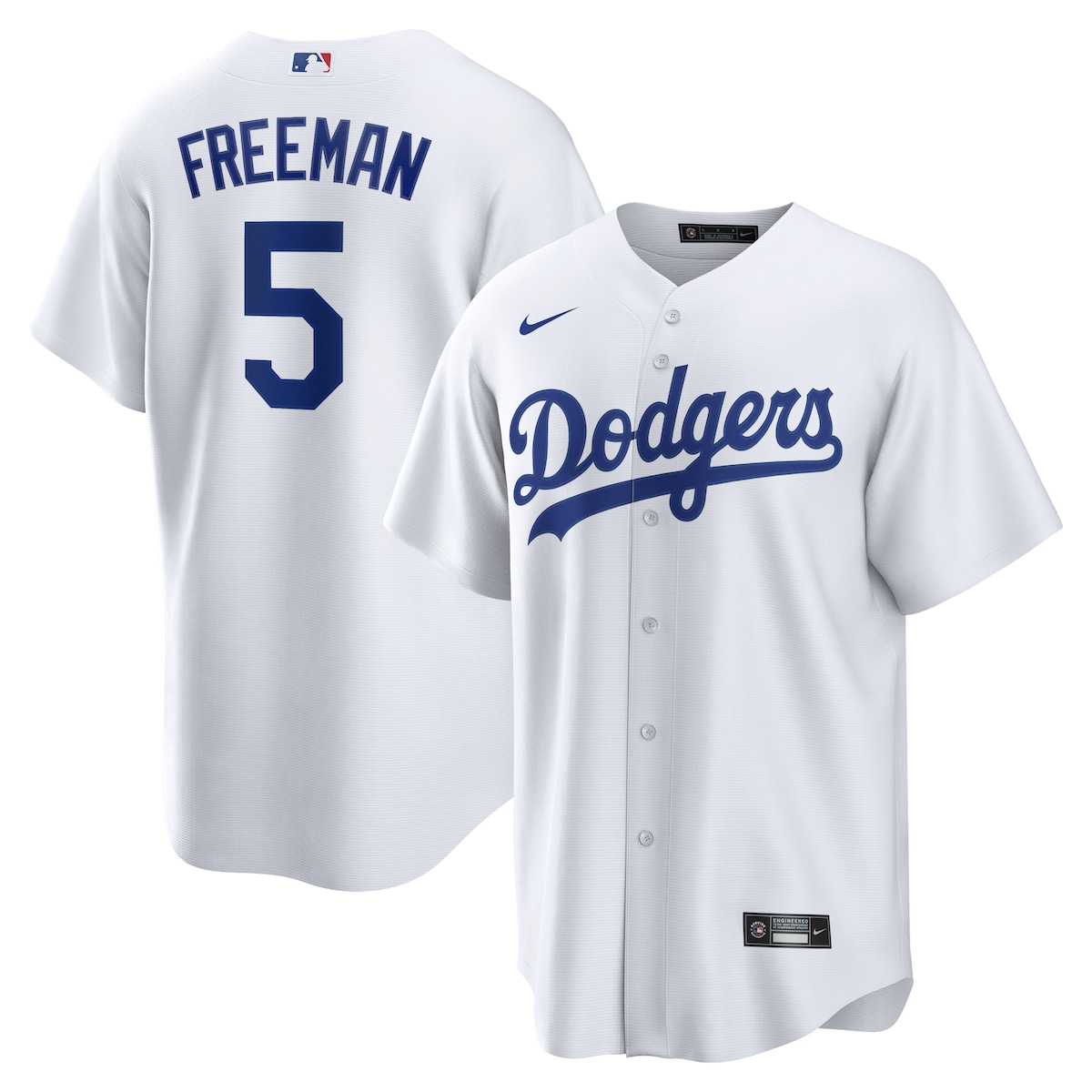 Dodgers World Series Merch 2025 Los Angeles Dodgers Freddie Freeman Nike White Player Jersey-1
