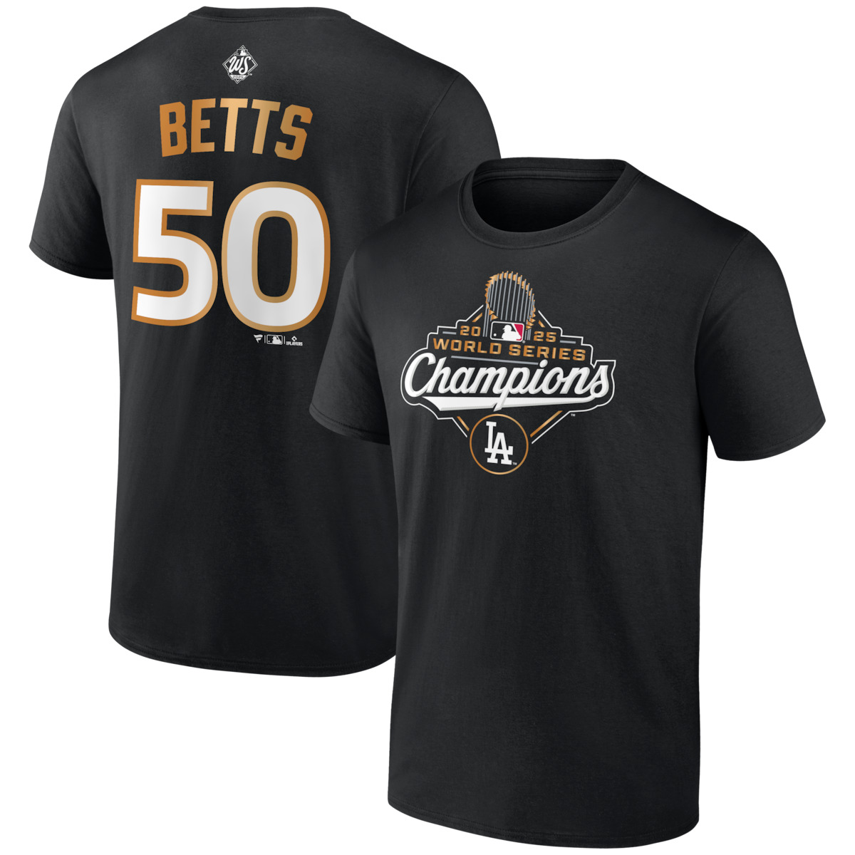 Dodgers World Series Merch 2025 Los Angeles Dodgers Mookie Betts World Series Champions T-Shirt-1