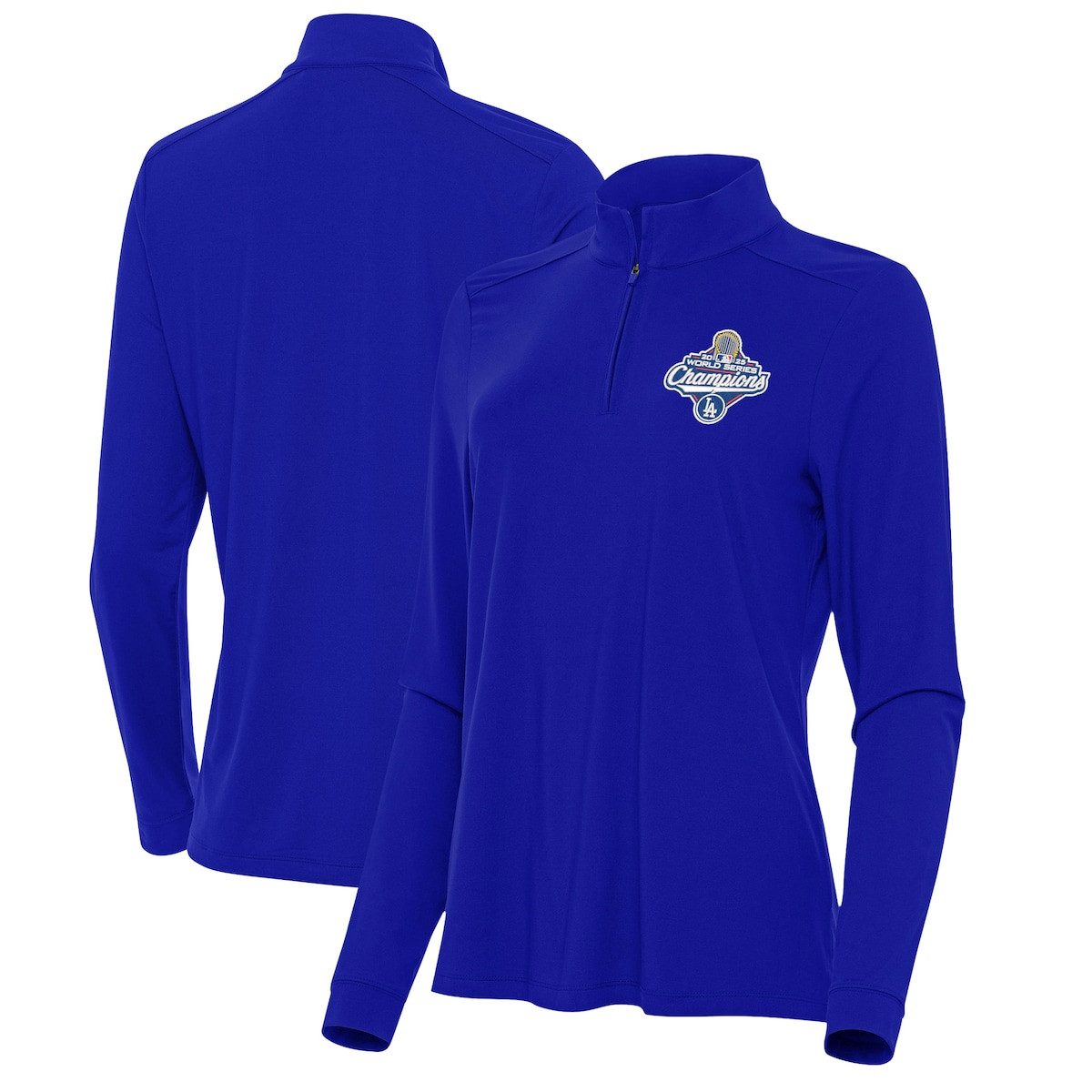 Dodgers World Series Merch 2025 Los Angeles Dodgers Royal 2025 World Series Champions Quarter Zip-1