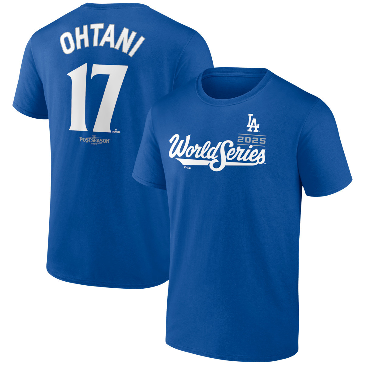 Dodgers World Series Merch 2025 Los Angeles Dodgers Shohei Ohtani Royal 2025 World Series T-Shirt-1
