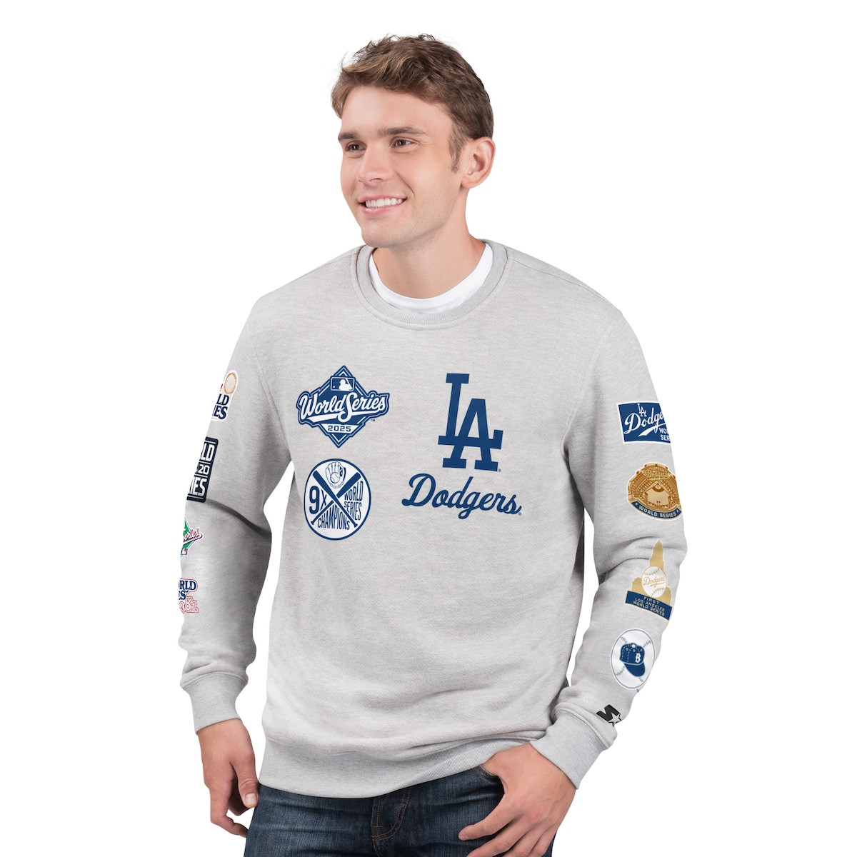 Dodgers World Series Merch 2025 Los Angeles Dodgers Starter 2025 World Series Champions Sweatshirt-1