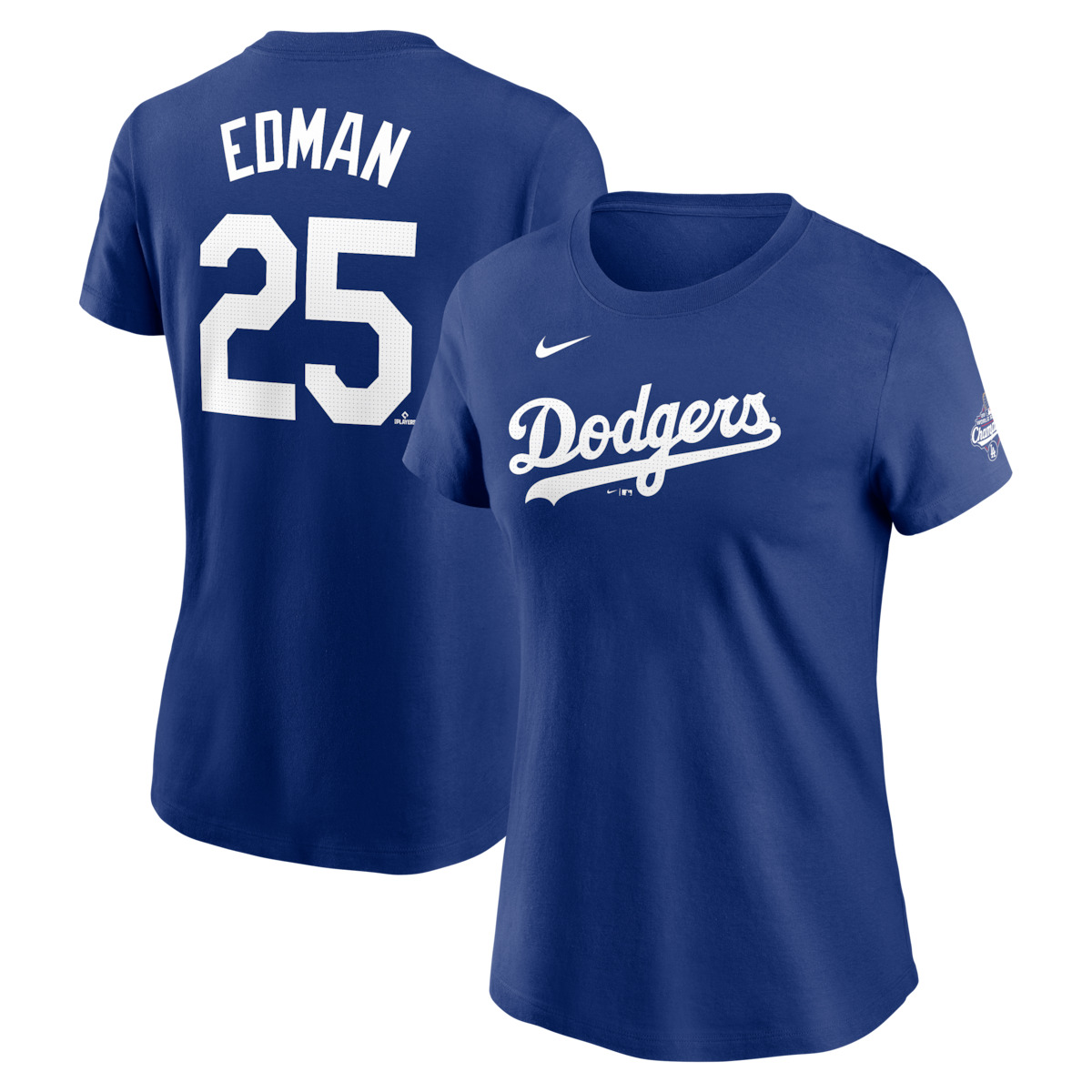 Dodgers World Series Merch 2025 Los Angeles Dodgers Tommy Edman Nike World Series Champions Shirt-1