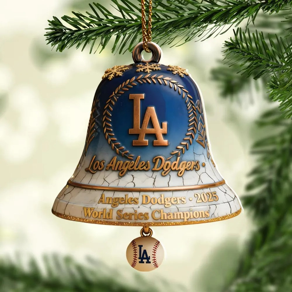 Dodgers World Series Merch 2025 Los Angeles Dodgers World Series Champions Christmas Ornaments-1