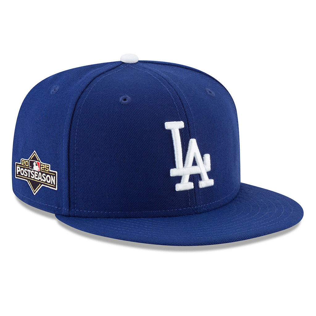 Dodgers World Series Merch Los Angeles Dodgers New Era Royal 2025 MLB Embroidered Snapback Hat-1