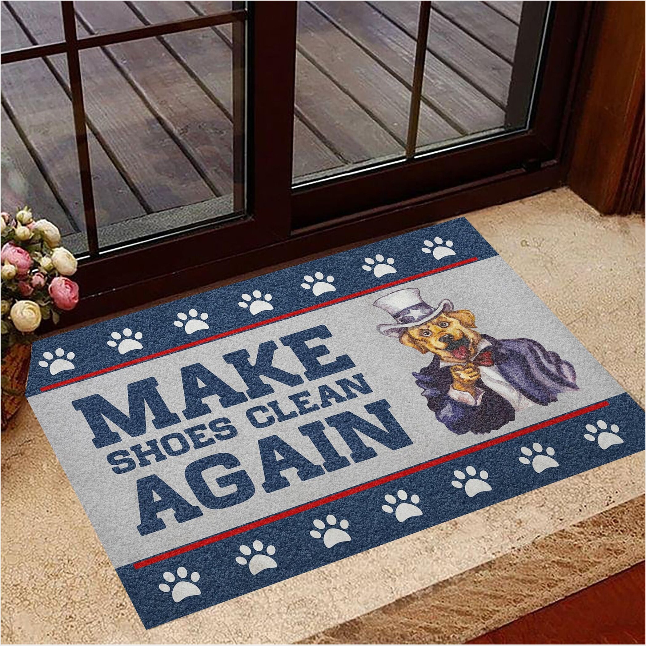 Dog Make Shoes Clean Again Doormat Funny Dog Doormat Gifts For New Homeowners Gifts For Besties-1