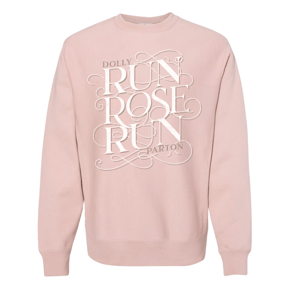 Dolly Parton Merch Dolly Parton Sweatshirt Run Rose Pink Crewneck Cute Mothers Day Gifts-1