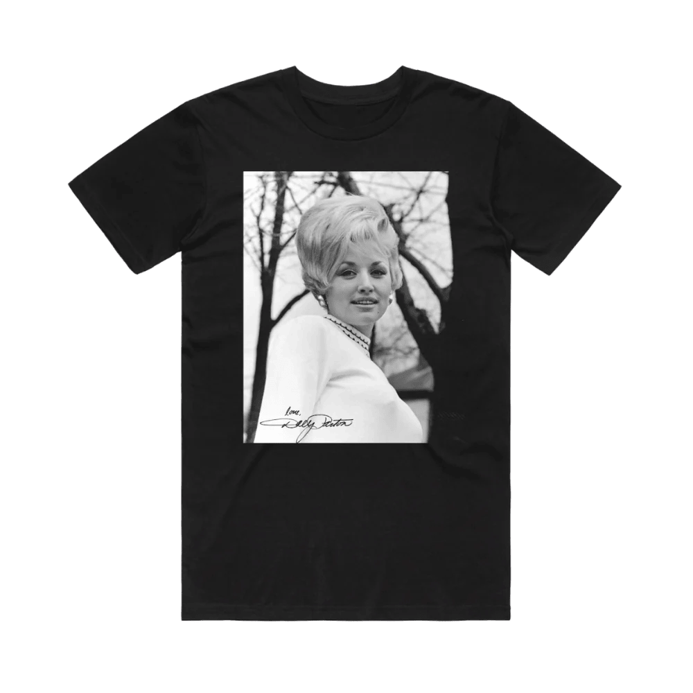 Dolly Parton Merch Love Dolly Photograph Black T-Shirt Dolly Parton Shirt Fathers Day Gifts-1