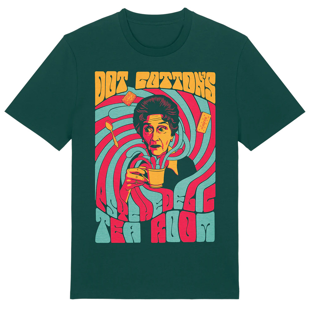 Dot Cotton's Psychedelic Tea Party T-shirt Special Step Dad Gifts-1