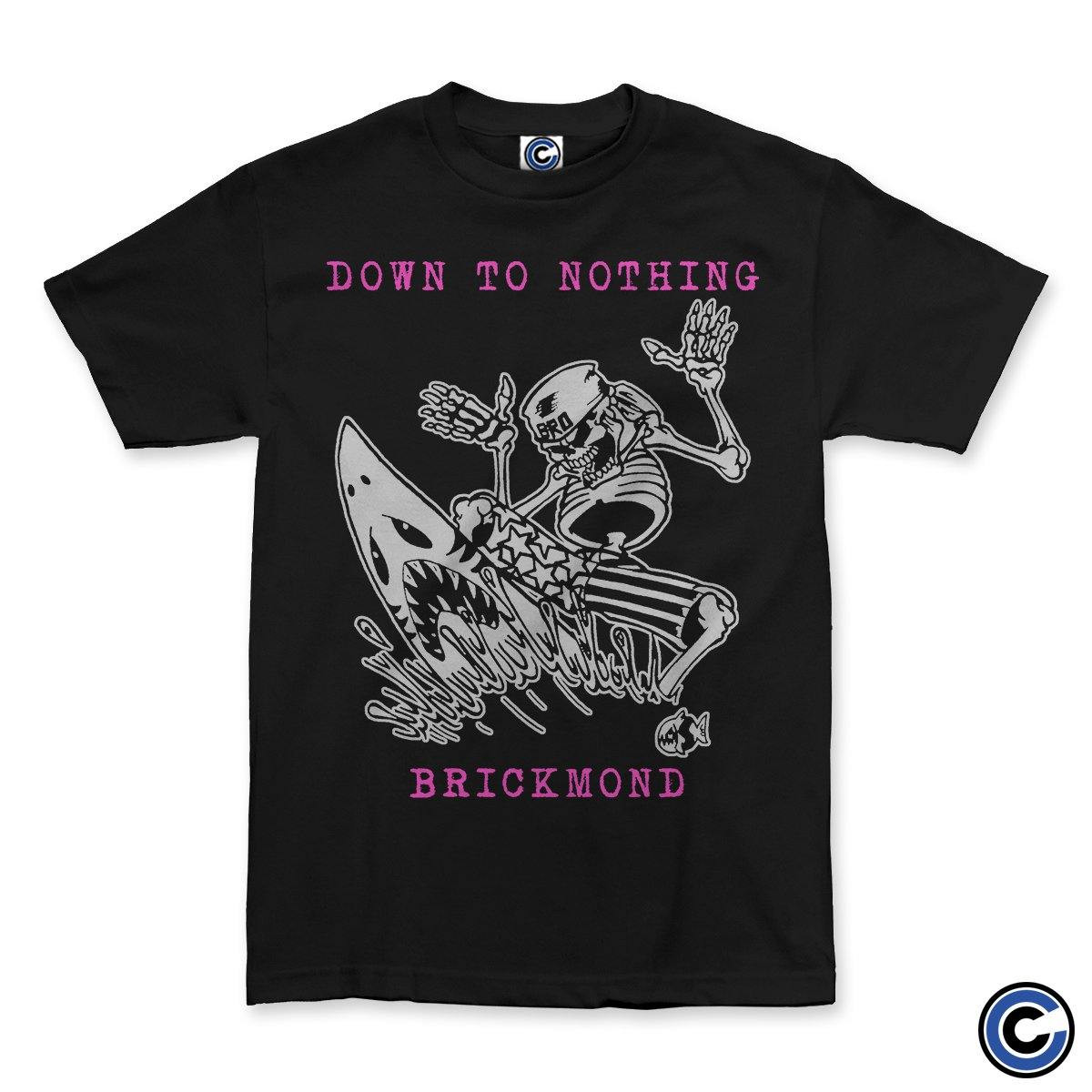Down To Nothing Merch Skeleton Surfer Shirt Down To Nothing Shirt-1