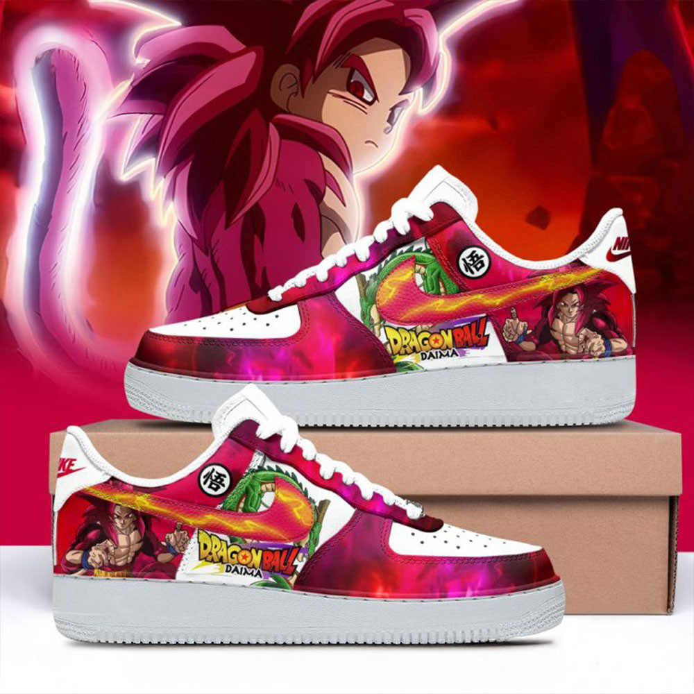 Dragon Ball Daima Goku Ssj4 Nike Air Force 1 Mother's Day Gift Ideas For Wife-1