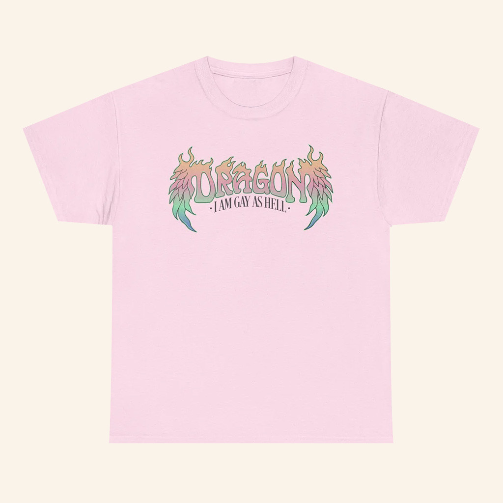 Dropout Merch Shop Dragon I Am Gay As Hell T-Shirt Gifts For Sister-1