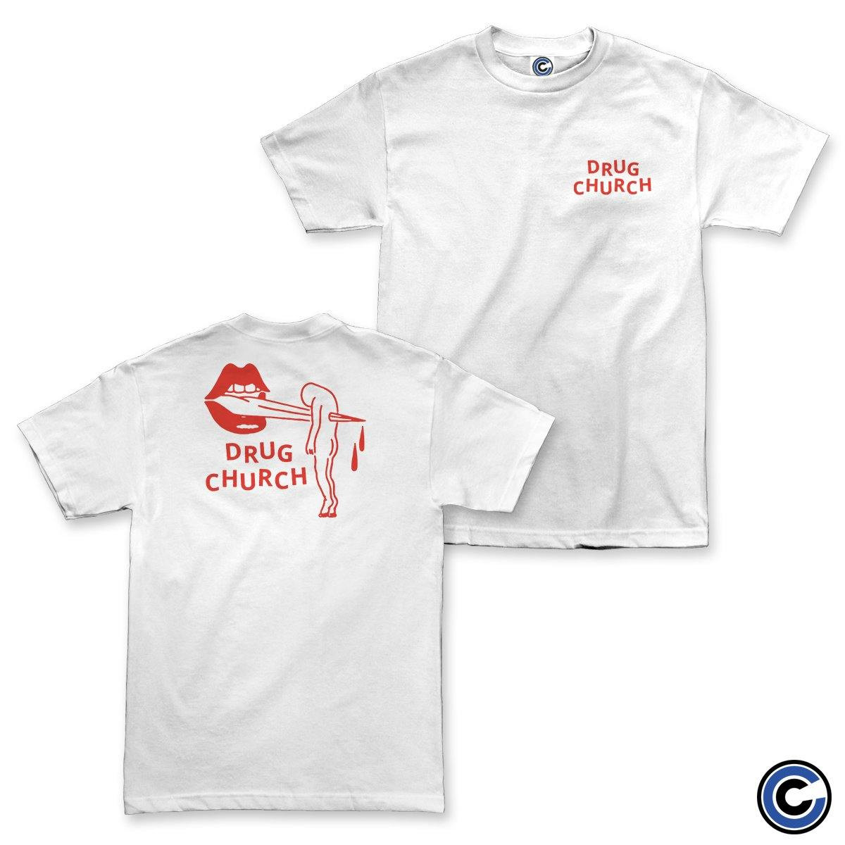Drug Church Merch Tongue Shirt Drug Church Shirt-1