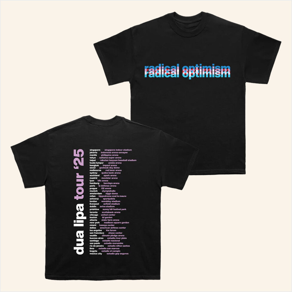 Dua Lipa Merch Tour 2025 Dated Tour T-Shirt Gifts For Music Lovers Gifts For Best Friend-1