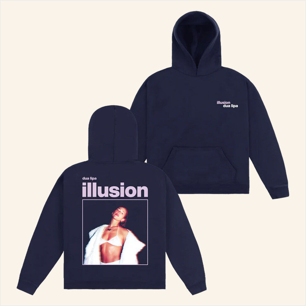 Dua Lipa Merch Tour 2025 Illusion Hoodie Birthday Gift Ideas For Music Lovers Gifts For Besties-1