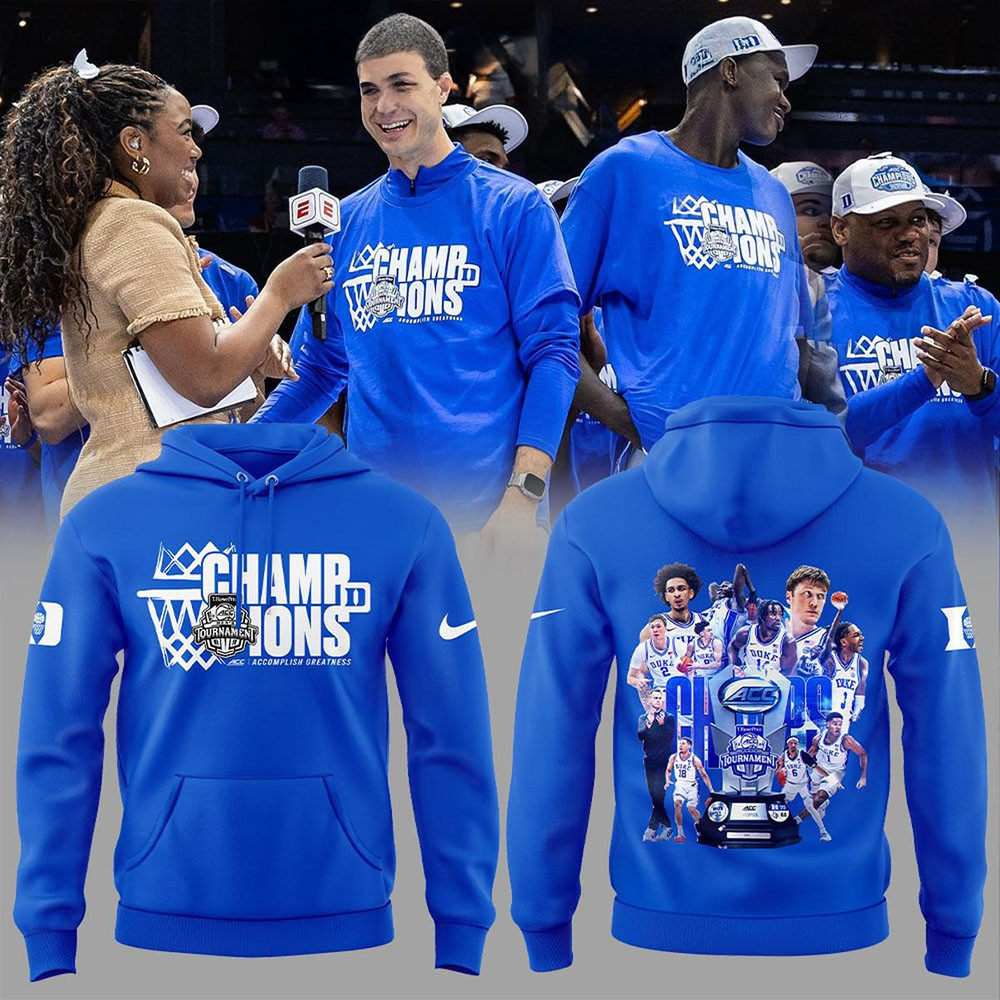 Duke Blue Devils ACC Champions Press Conference Hoodie Fathers Day Gift From Daughter-1