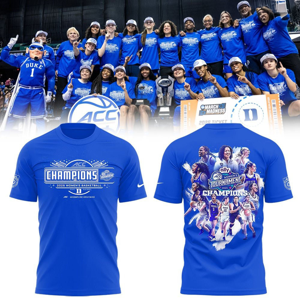 Duke Blue Devils Women's Basketball Champions 2025 Special T-Shirt Gifts For Basketball Fan-1