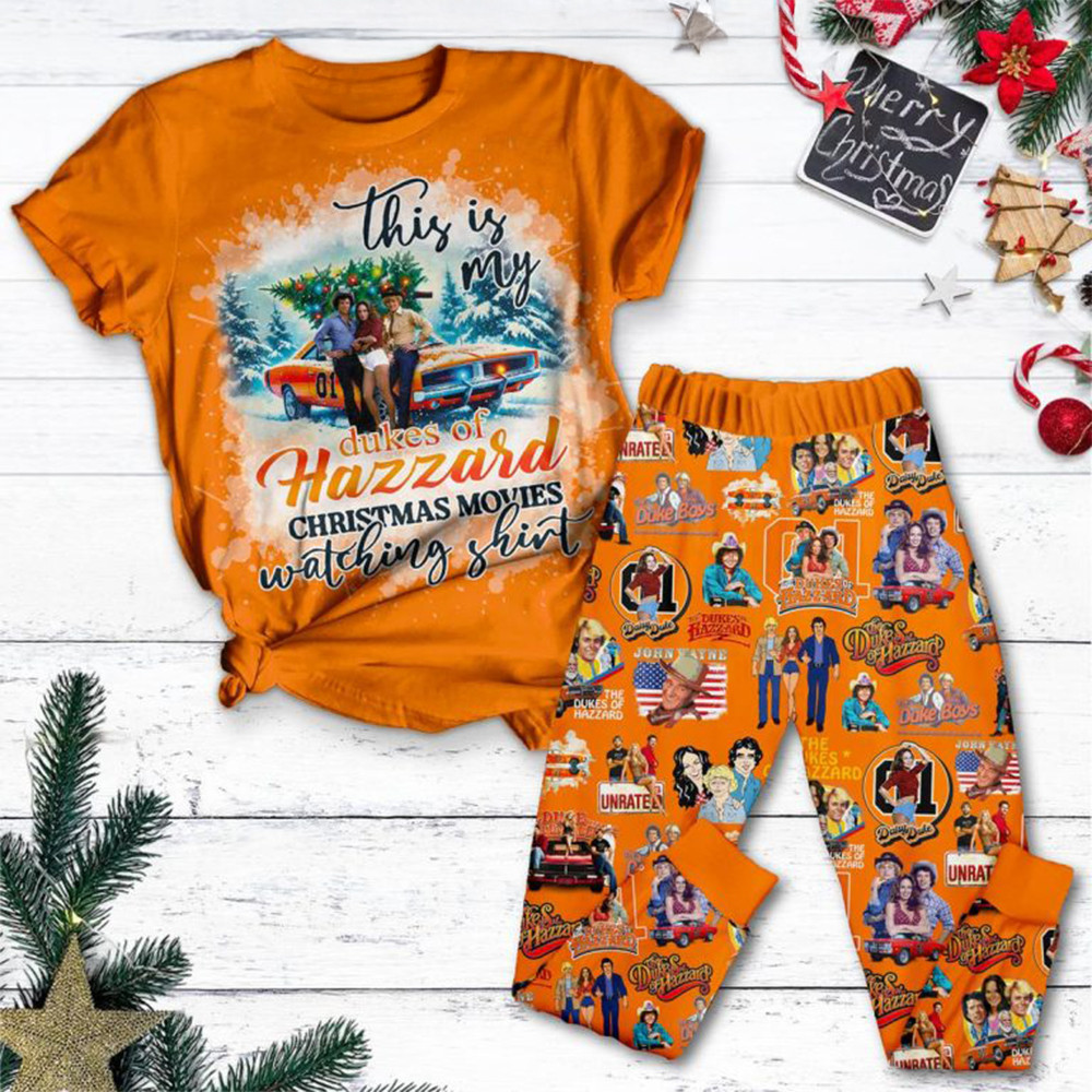 Dukes Of Hazzard This Is My Christmas Movies Watching Pajamas Set Movie Fans Gifts-1
