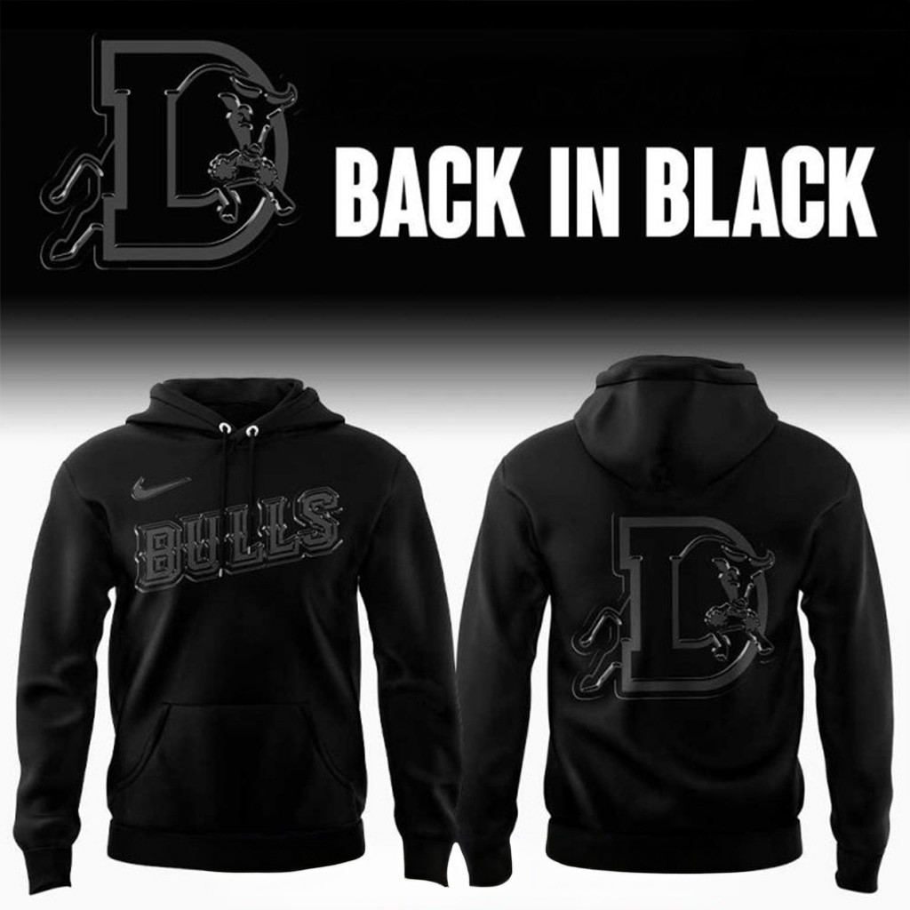Durham Bulls Back In Black Special Hoodie Durham Bulls Merch Gifts For Baseball Lovers-1