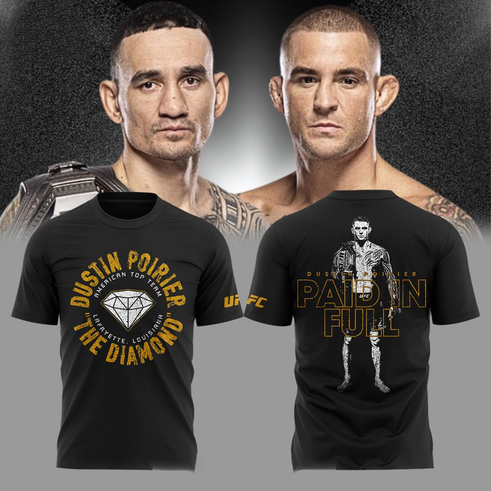 Dustin Poirier Paid In Full T-Shirt Fan Merch Gifts For Boyfriend-1