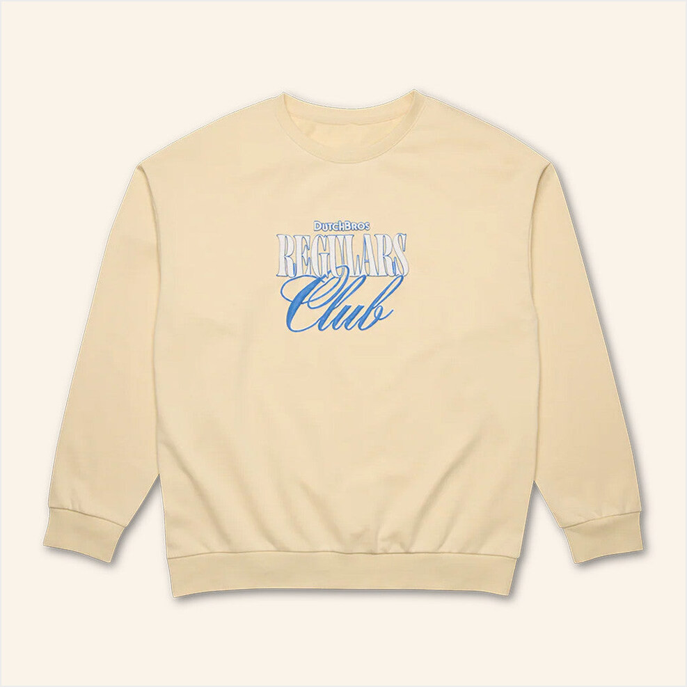 Dutch Bros Merch Regulars Club Crewneck Sweatshirt Best Gifts For Him Gifts For Best Friend-1