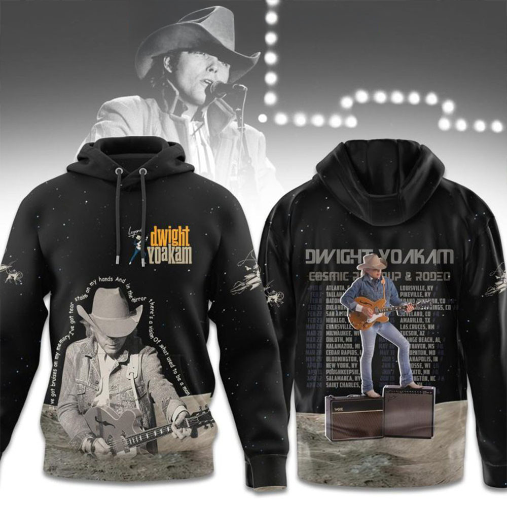 Dwight Yoakam Cosmic Roundup 26 Rodeo Tour 2025 Hoodie Dwight Yoakam Merch Gifts For Dudes-1 Dwight Yoakam Cosmic Roundup 26 Rodeo Tour 2025 Hoodie Dwight Yoakam Merch Gifts For Dudes-1