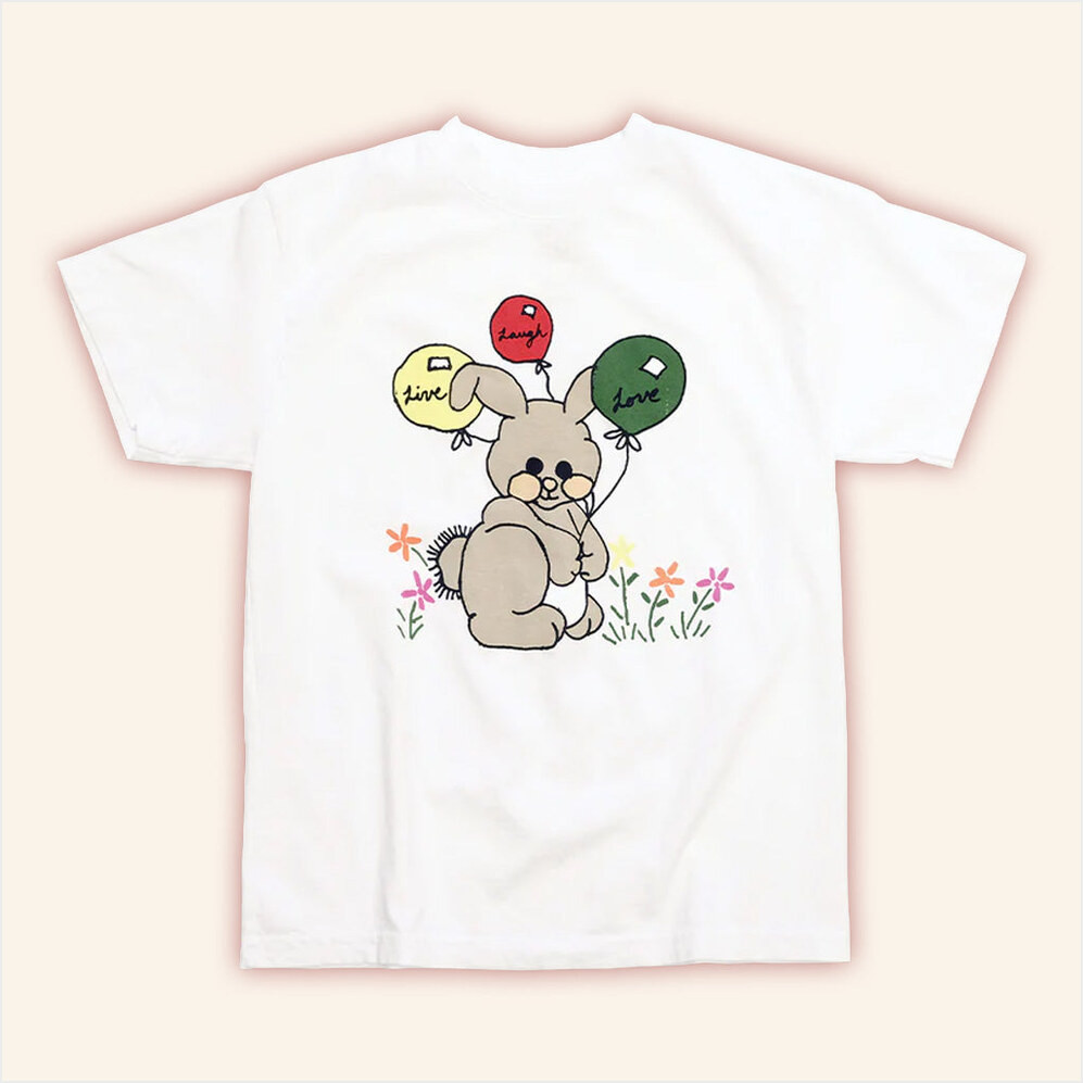 Earl Sweatshirt Merch Bunny White T-Shirt Cute Gifts For Her Birthday Gifts For Fans-1