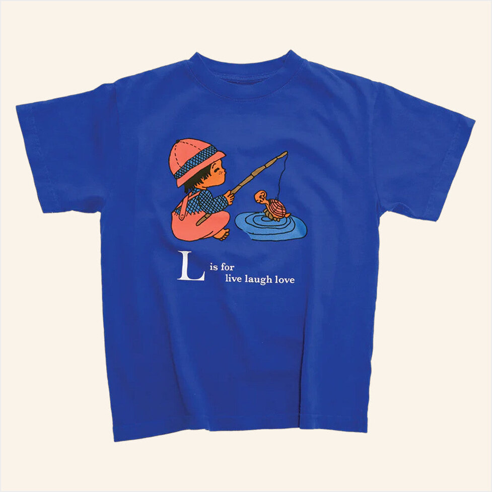 Earl Sweatshirt Merch L Is For Live Laugh Love Cobalt Blue Shirt Gifts For Friends-1