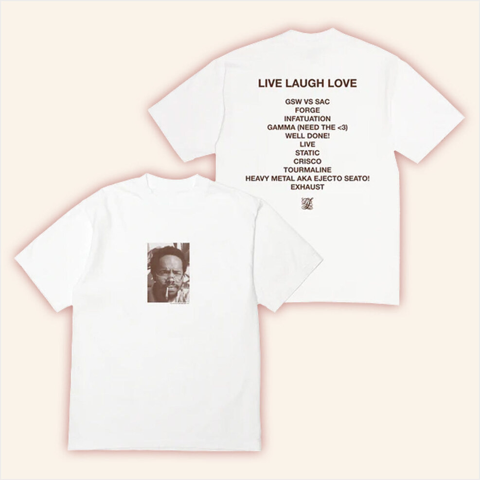 Earl Sweatshirt Merch Portrait LLL White Shirt Best Gifts For Dudes Birthday Gifts For Besties-1