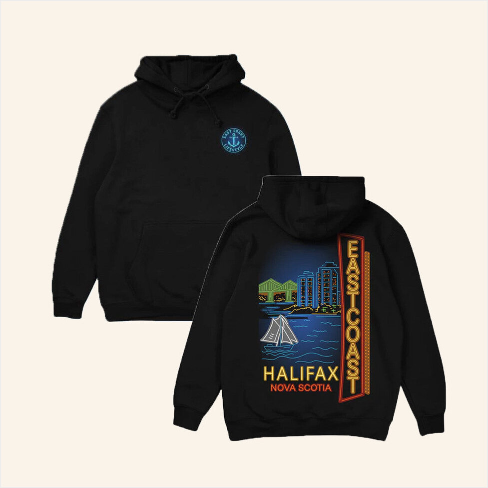 East Coast Lifestyle Merch Halifax Waterfront Hoodie Gifts For Dudes Birthday Gifts For BFF-1