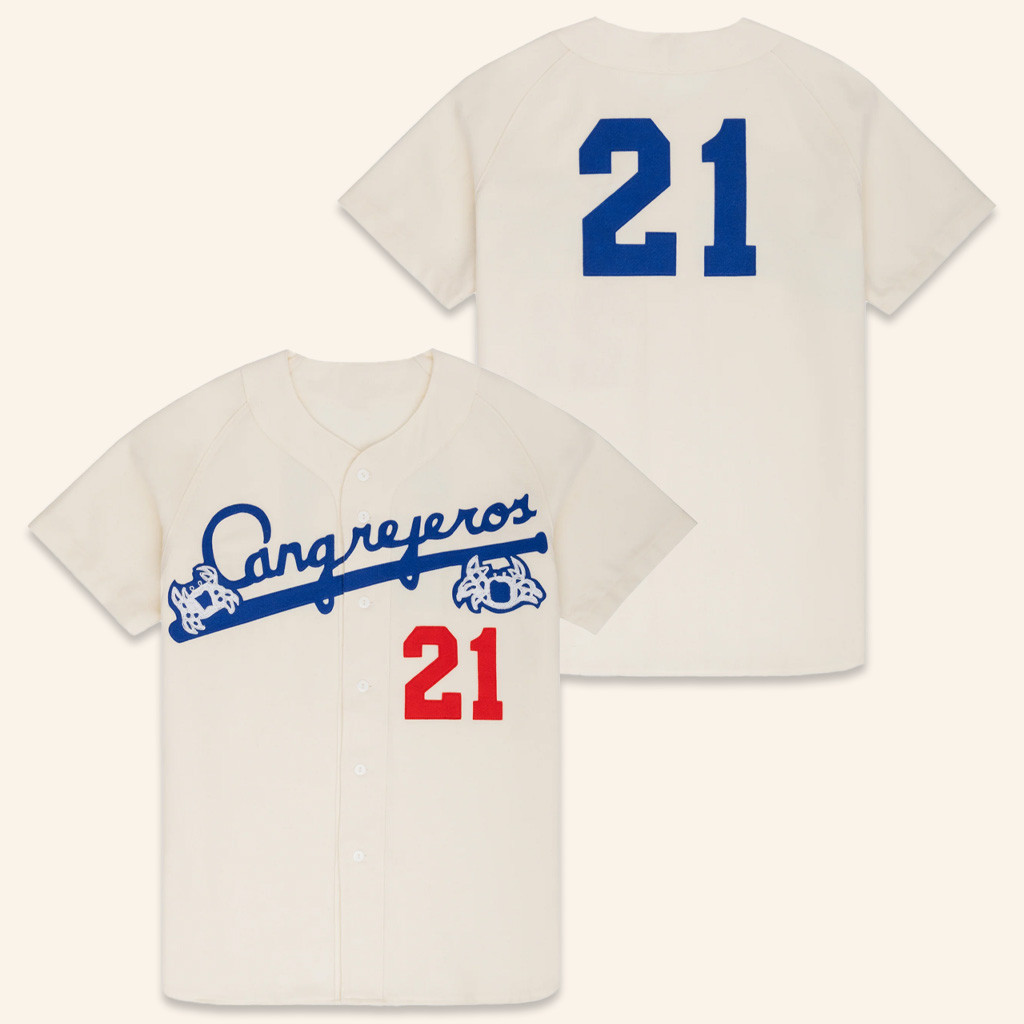 Ebbets Merch Santurce Cangrejeros 1954 Authentic Wool Home Baseball Jersey-1