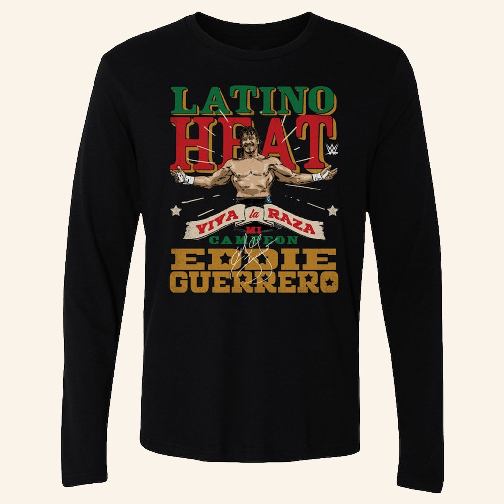 Eddie Guerrero Mi Campeon Long Sleeve T-Shirt Fan Merch Gifts For Him-1