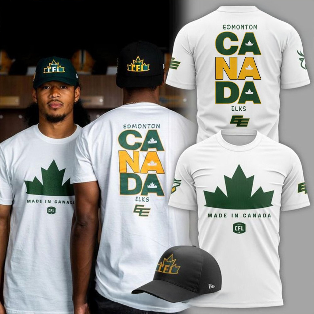 Edmonton Elks CFL Made In Canada Shirt Edmonton Elks Merch Gifts For Football Fan-1