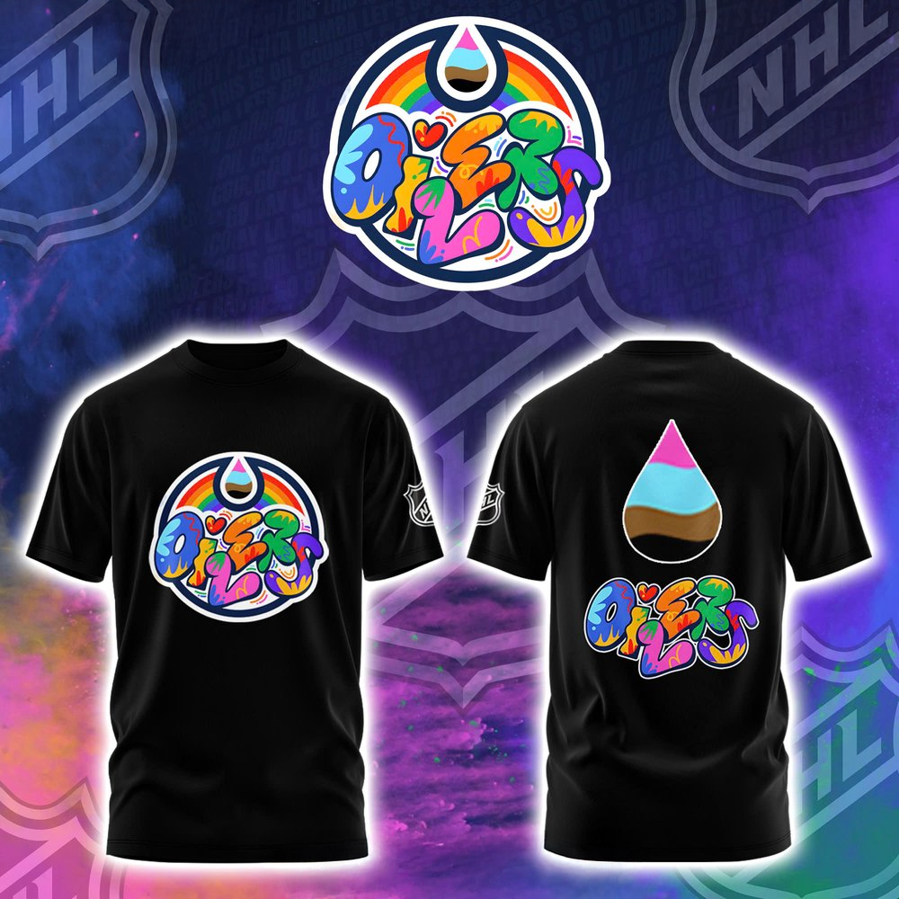 Edmonton Oilers x Pride Heritage Night Black T-Shirt Edmonton Oilers Merch Good Gifts For Dads-1 Edmonton Oilers x Pride Heritage Night Black T-Shirt Edmonton Oilers Merch Good Gifts For Dads-1