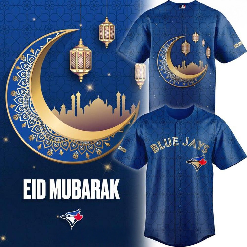 Eid Al-Adha Toronto Blue Jays Special Baseball Jersey Baseball Lover Gift Ideas-1