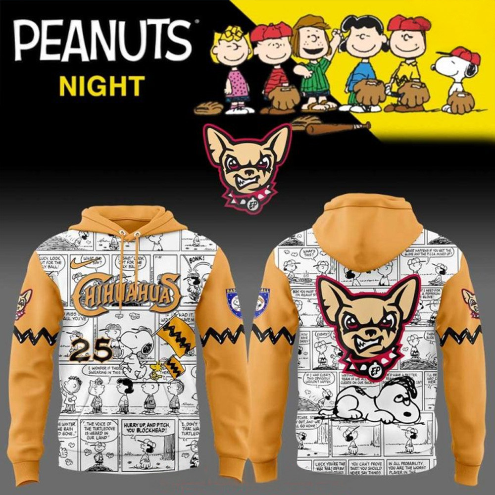 El Paso Chihuahuas 75th Anniversary of Peanuts Special Hoodie Top 10 Father's Day Gifts-1