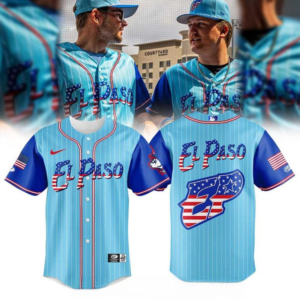El Paso Chihuahuas Independence Day 2025 Special Baseball Jersey Chihuahuas Merch-1
