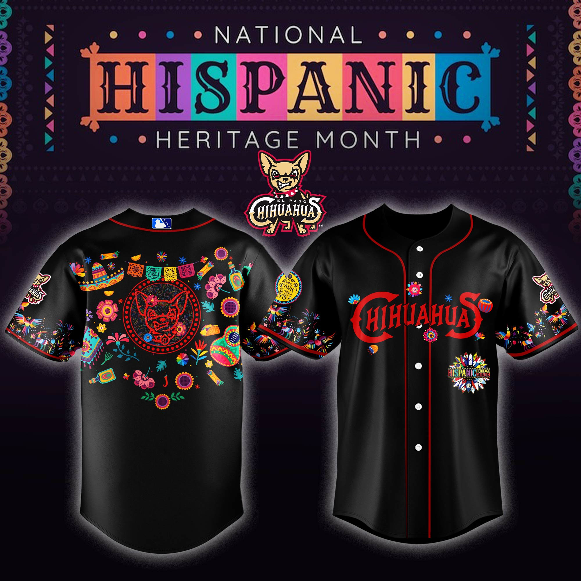 El Paso Chihuahuas Milb X Native American Heritage 2025 Baseball Jersey For Fans-1
