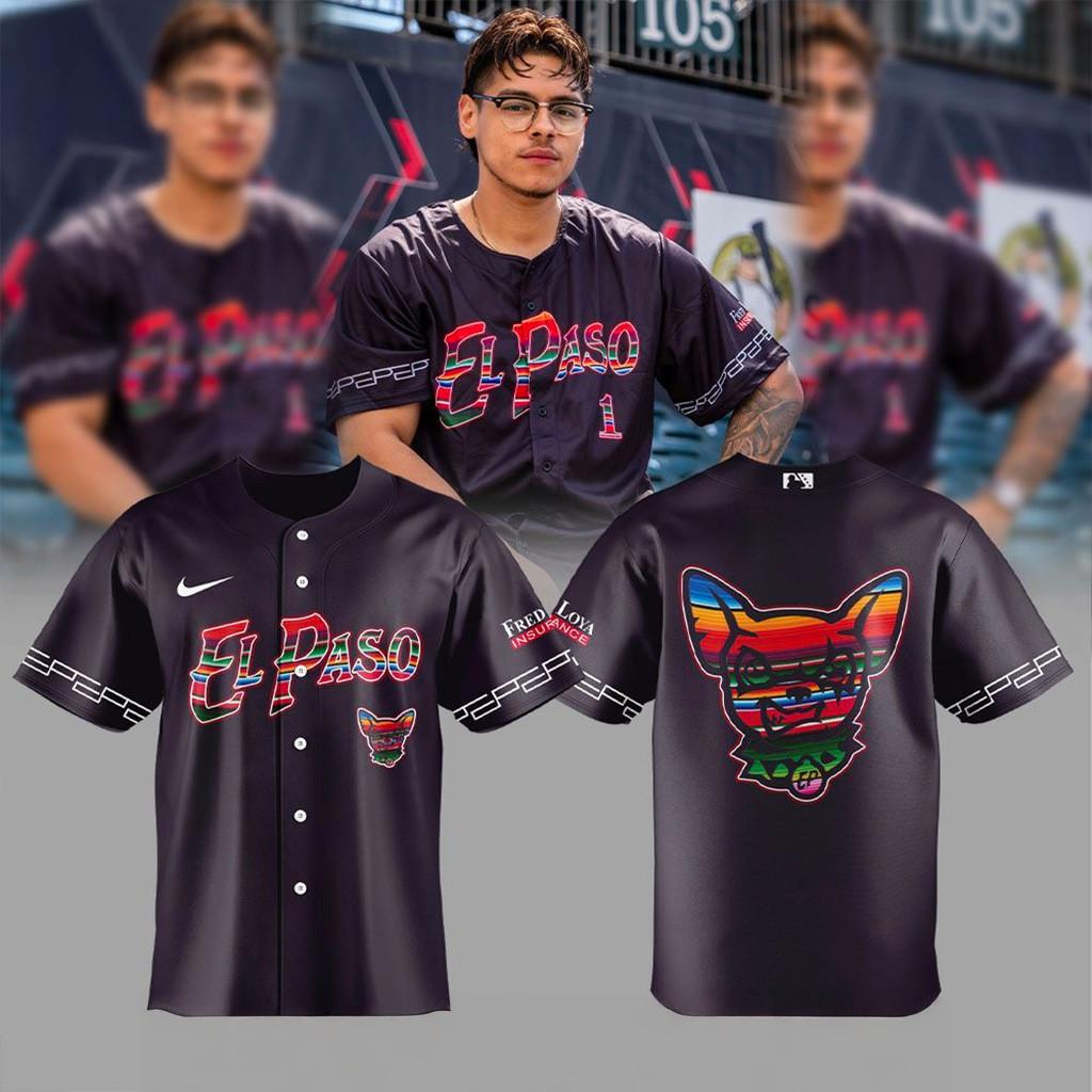 El Paso Chihuahuas Sarape 25 Jersey El Paso Chihuahuas Merch Gifts For Baseball Fans-1