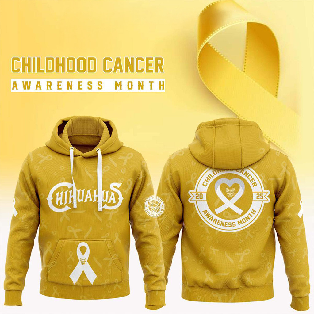 El Paso Chihuahuas X Childhood Cancer Awareness Month 2025 Hoodie Chihuahuas Merch Fans Gifts-1