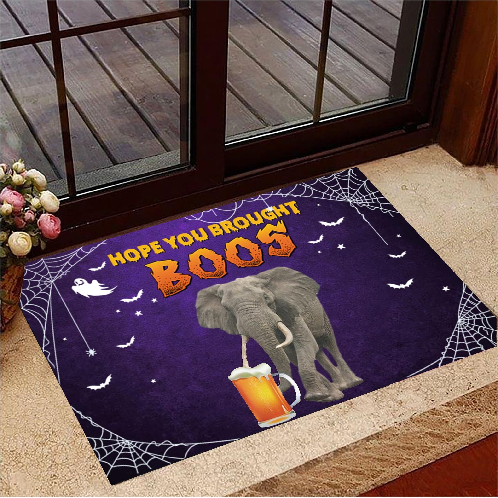 Elephant You Brought Boos Doormat Elephant Doormat Halloween Decor Gifts For Best Friend-1