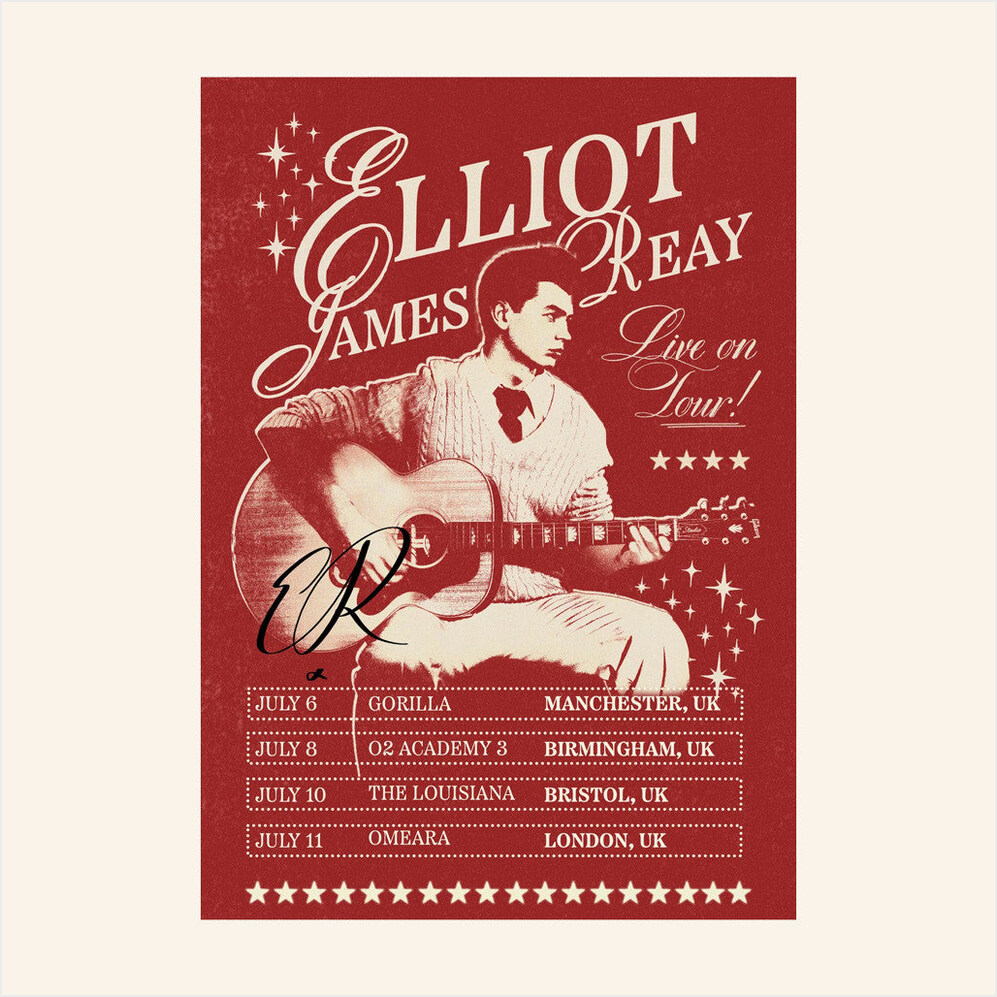 Elliot James Reay Merch All This To Say I Love You Signed Tour Poster Fan Merch Wall Decor-1