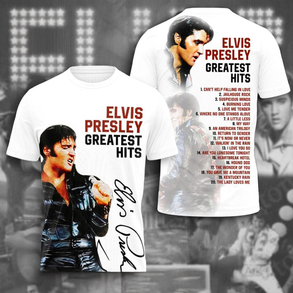 Elvis Presley Greatest Hits T-Shirt Elvis Merch Christmas Gift Ideas For Boyfriend-1