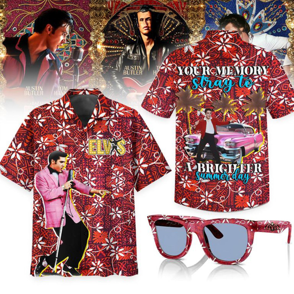 Elvis Presley Your Memory Stray To A Brighter Summer Day Hawaiian Shirt Fans Gift Ideas-1