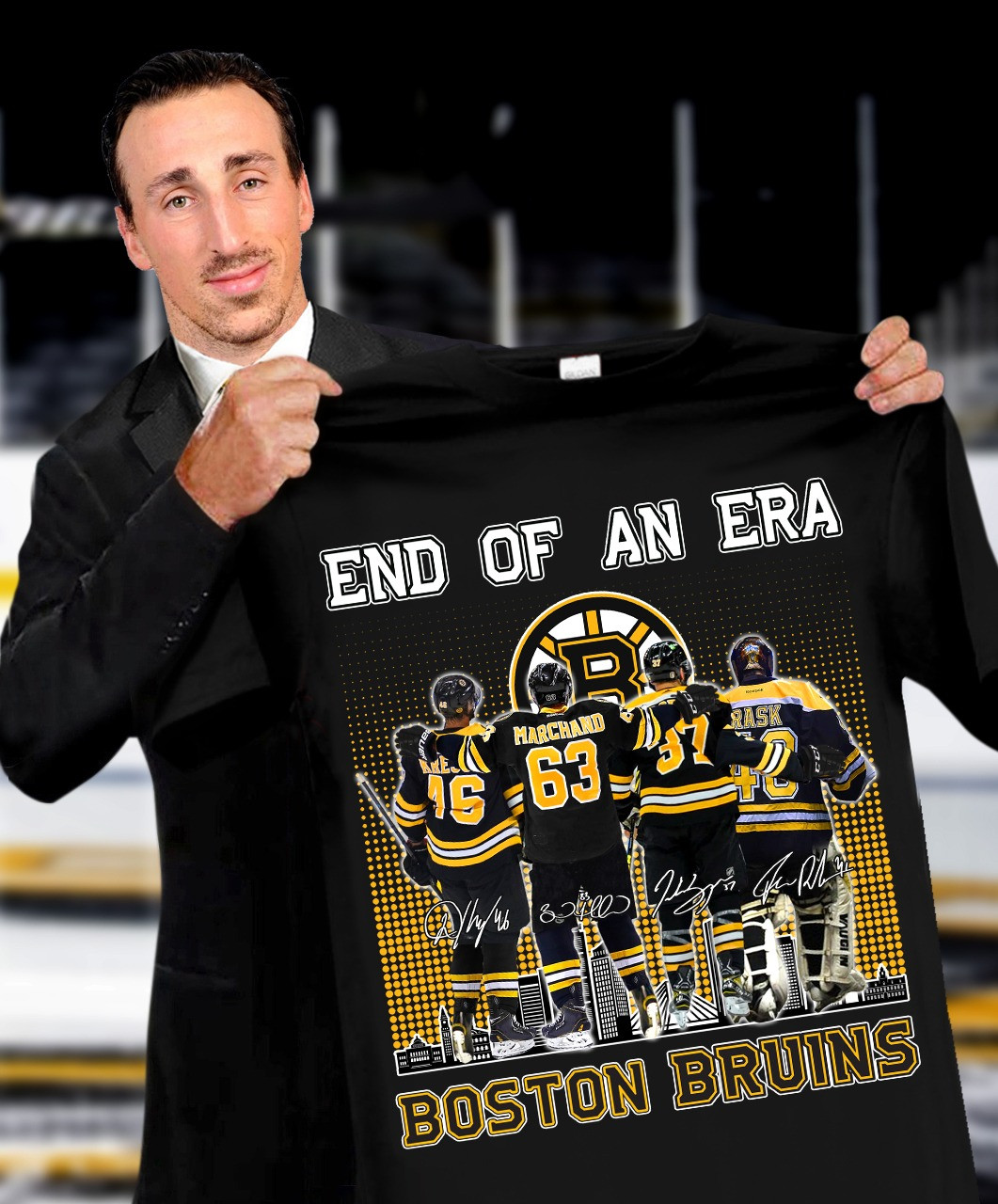 End Of An Era Boston Bruins T-Shirt Best Gifts For Hockey Fans-1
